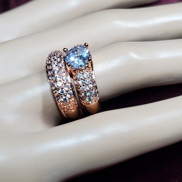 Janice Pave Wedding Band with AAA CZ Diamonds - Picture 11 of 16